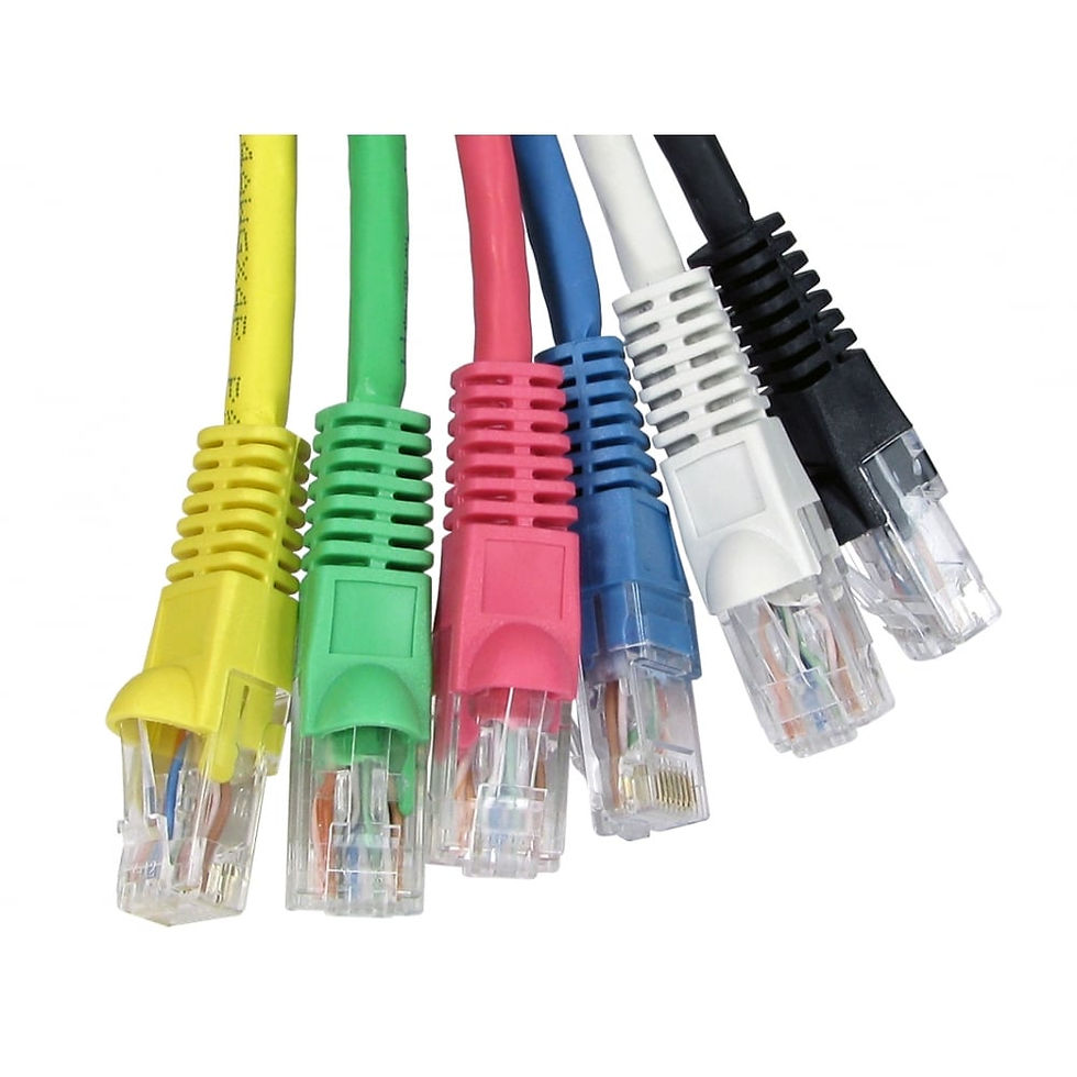 Ethernet Cat5e, Cat6 and Cat6A