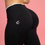 Thumbnail: Black two-toned glute contour leggings