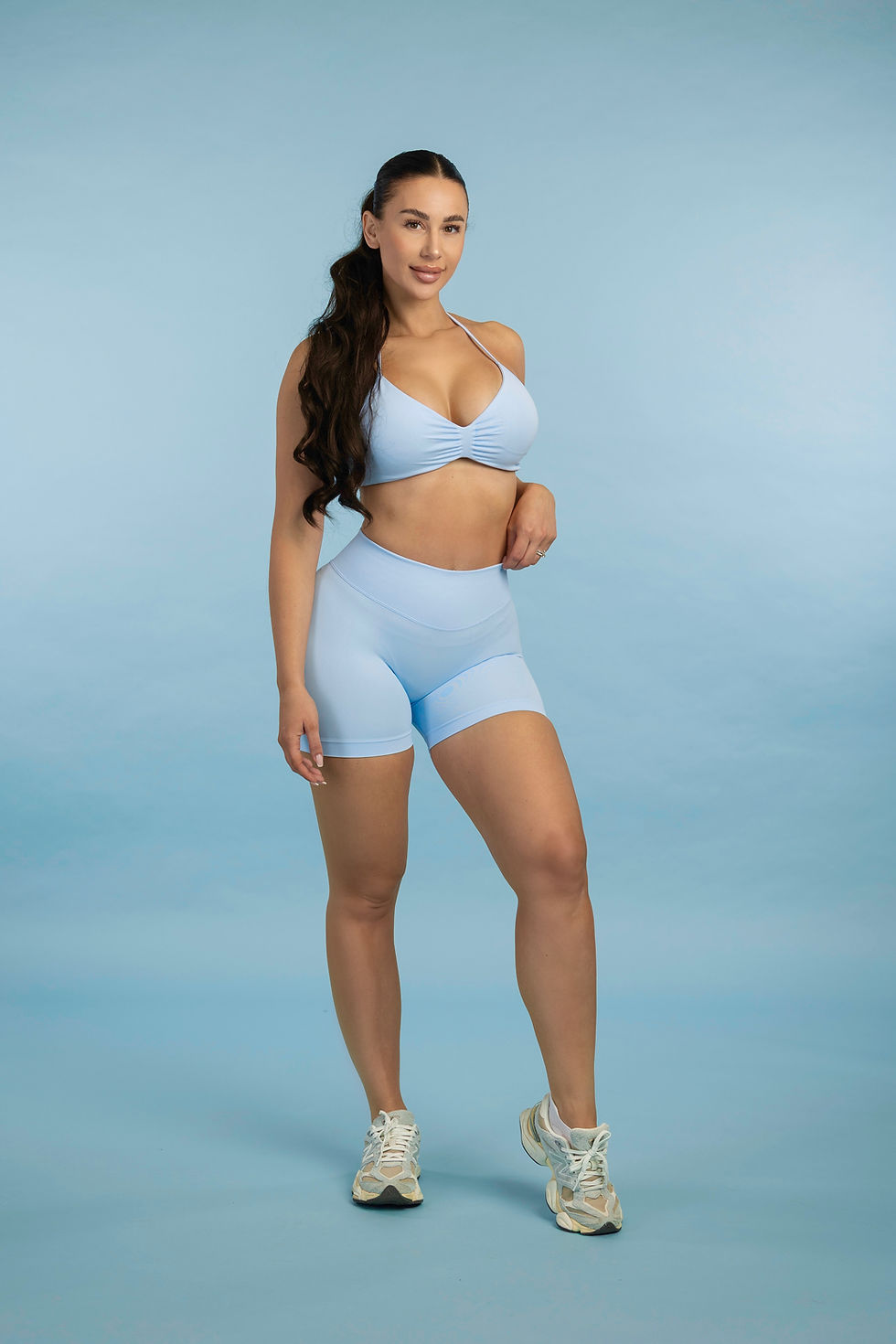 Thumbnail: Baby blue glute contour shorts