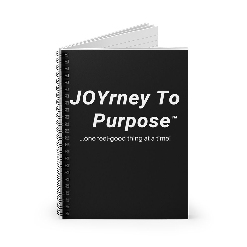 Thumbnail: JOYrney To Purpose™ Spiral Notebook - Ruled Line (Black)