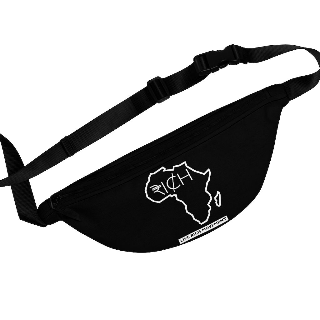 Africa "RI¢H" Fanny Pack (Black)