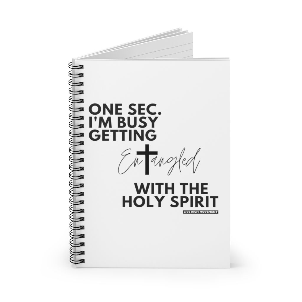 Busy Getting Entangled Spiral Notebook - Ruled Line (White)