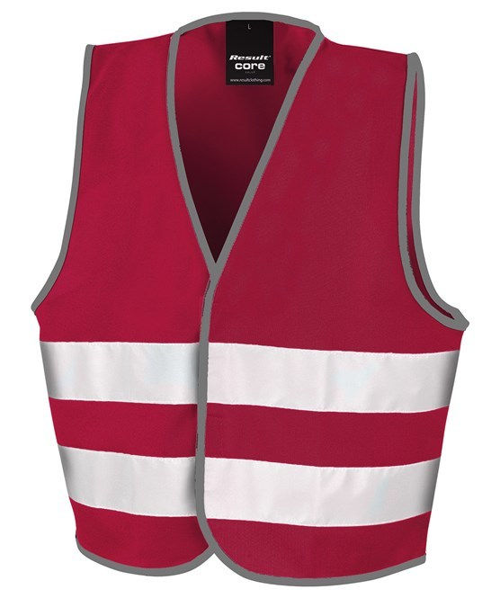 Burgundy Sleeveless Safety Waist Coat