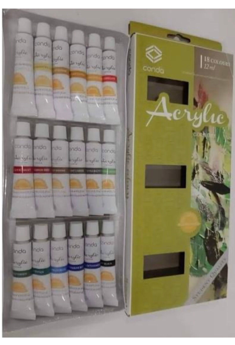 Thumbnail: 12s colors Acrylic Paint Conda Brand 12ml