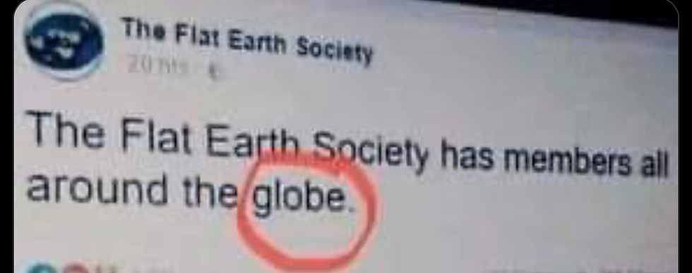 Honest to god post by the Flat Earth Society official Social Media account