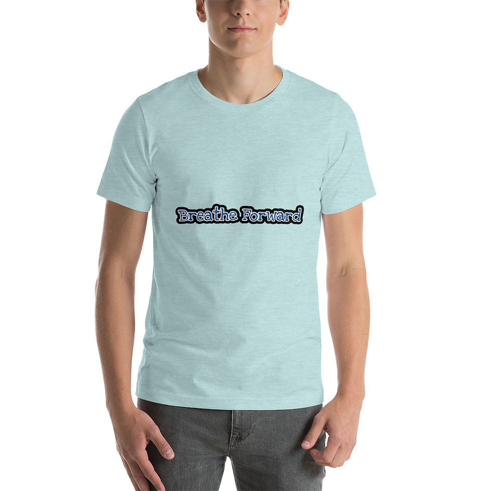 Thumbnail: Breathe Forward Blue&Black Short-Sleeve Unisex T-Shirt
