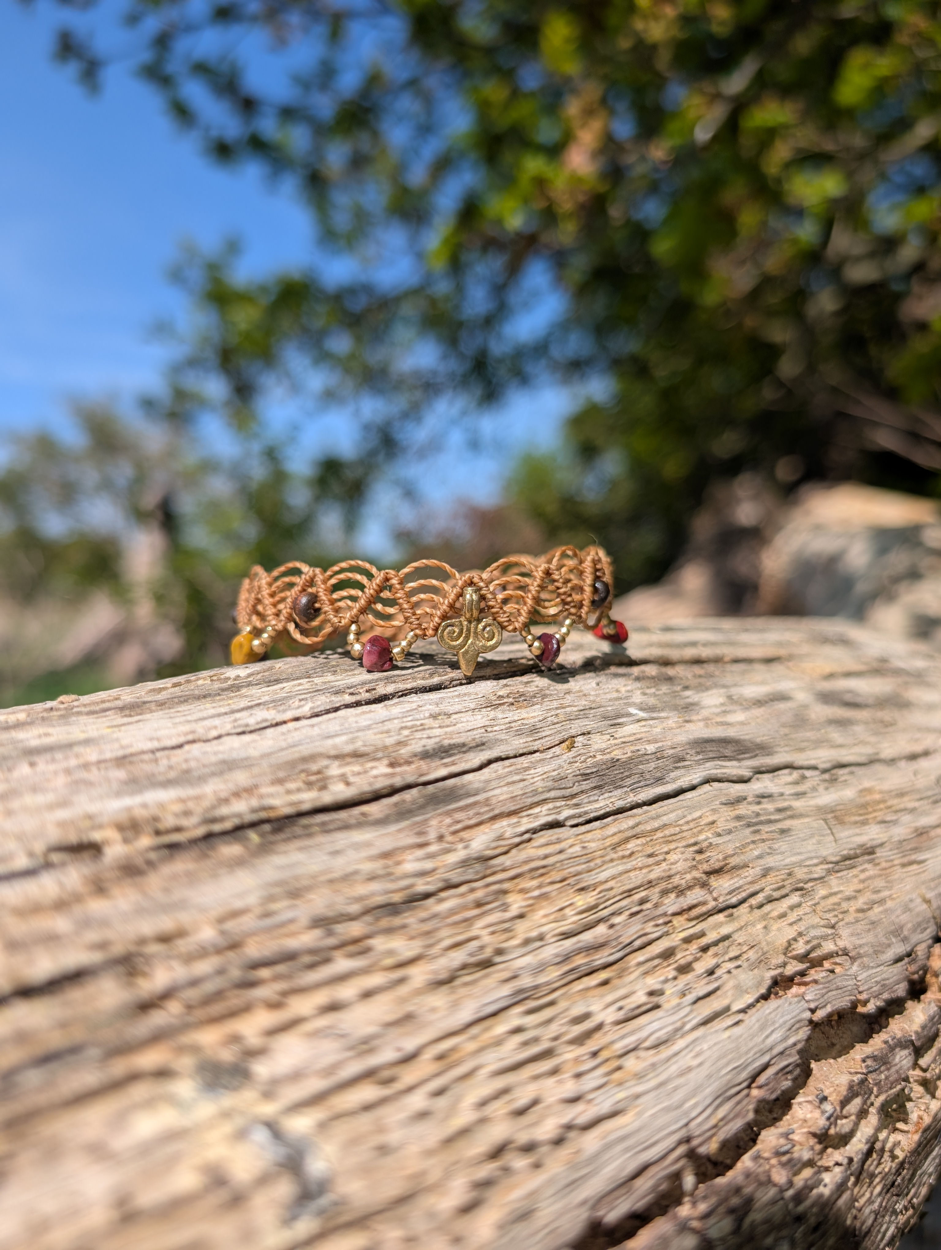 Mookaite anklet