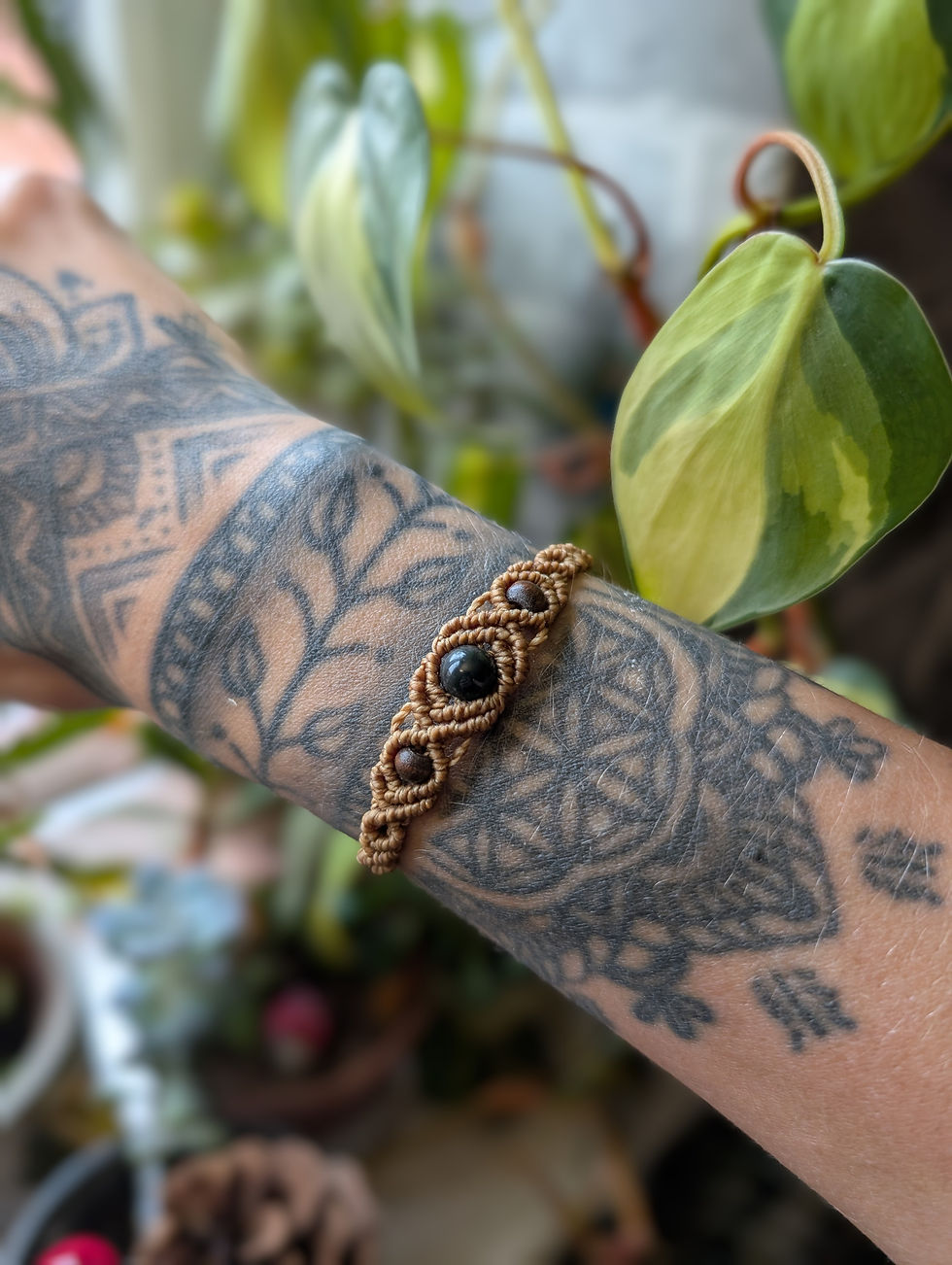 Thumbnail: Rainbow Obsidian bracelets