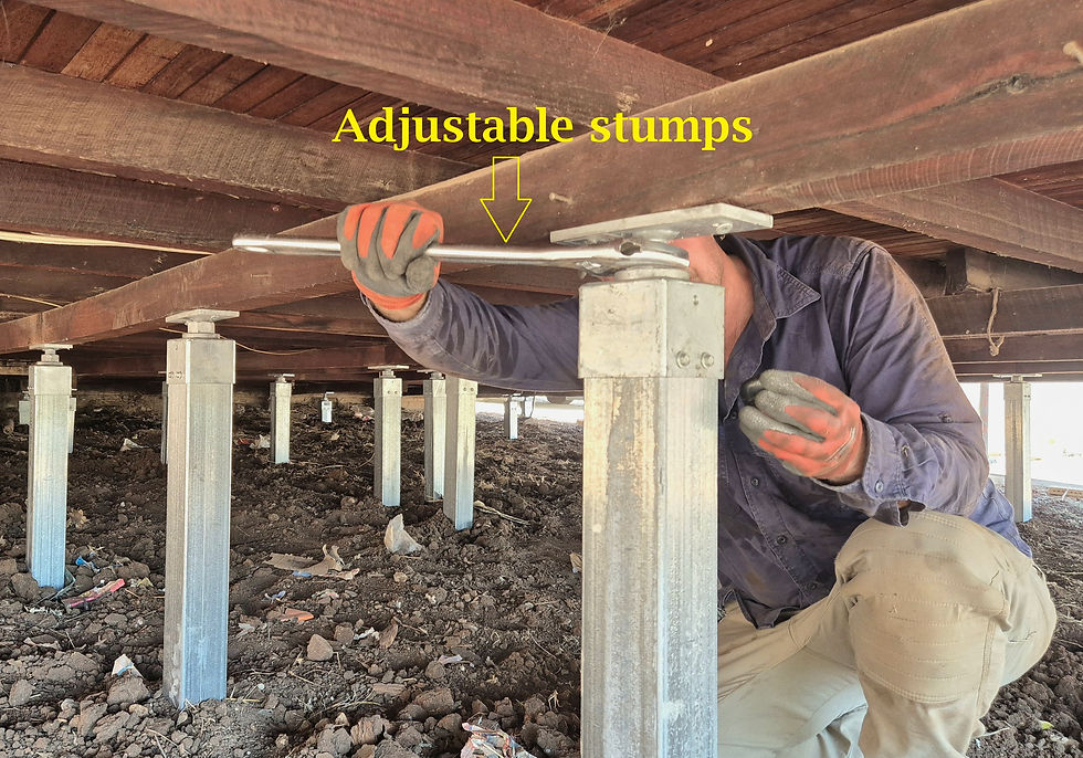 House Restumping Steel Stumps Perth