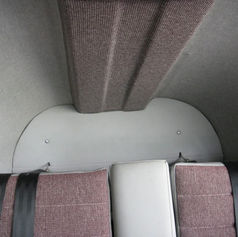 Top of kit plane upholstery