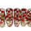 Thumbnail: Vintage Gilt and Red Checkerboard Cocktail Set With Pitcher