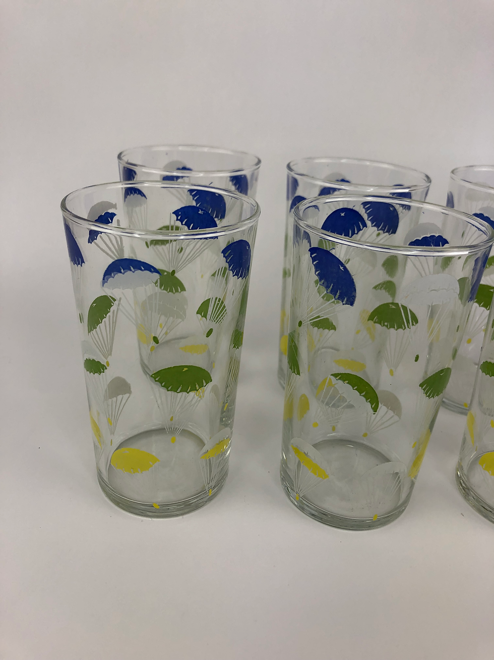 Thumbnail: Vintage Parachute Highball Glasses- Set of 8