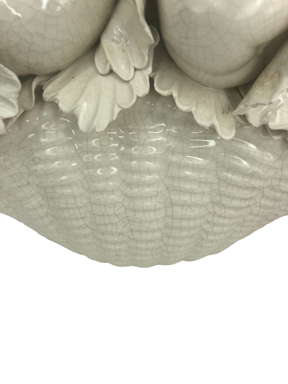 Thumbnail: Large Vintage Italian Glazed Ceramic Topiary Fruit Form
