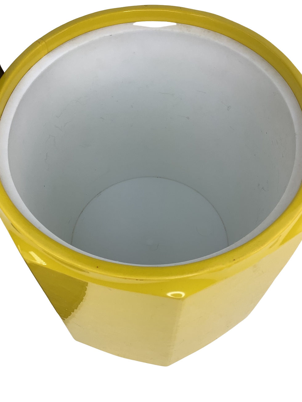 Thumbnail: Mid Century Yellow and Black Vinyl Wrapped Ice Bucket