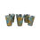 Thumbnail: Vintage Blue and Gold Cocktail Set- 8 Pieces