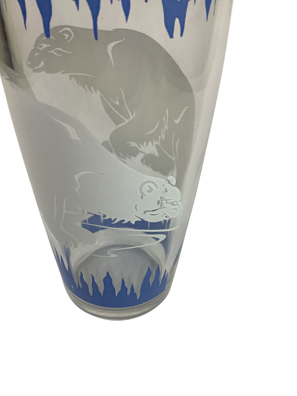 Thumbnail: Vintage Hazel Atlas Cocktail Shaker With Polar Bears and Icicles