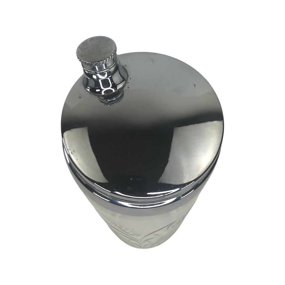 Thumbnail:  Large Art Deco Cocktail Shaker With Wheat Sheaf Design 