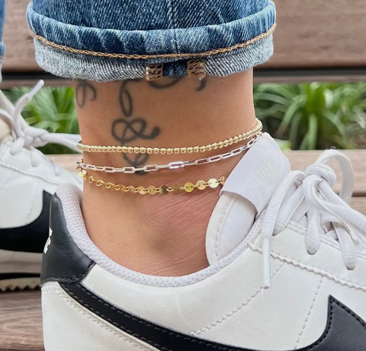 CIRCLE GOLD FILLED ANKLET