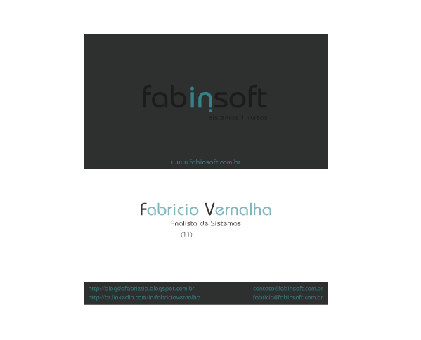 CARTÃO DE VISITA . FABINSOFT