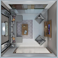 Living Room Top view