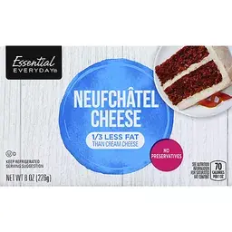 Essential Everyday Cheese, Neufchatel 8 oz