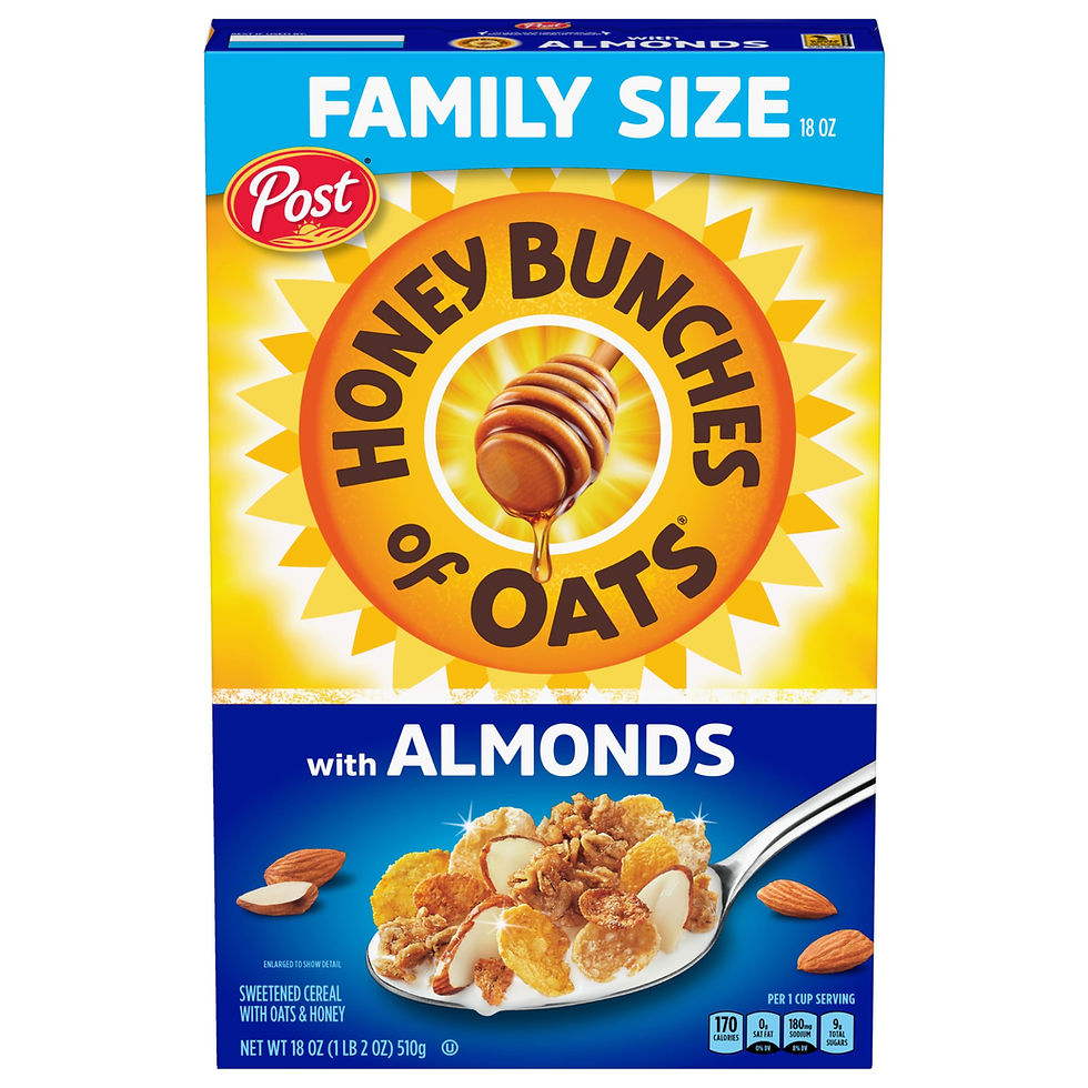 Honey Bunches Of Oats Cereal, With Almonds 2 ea