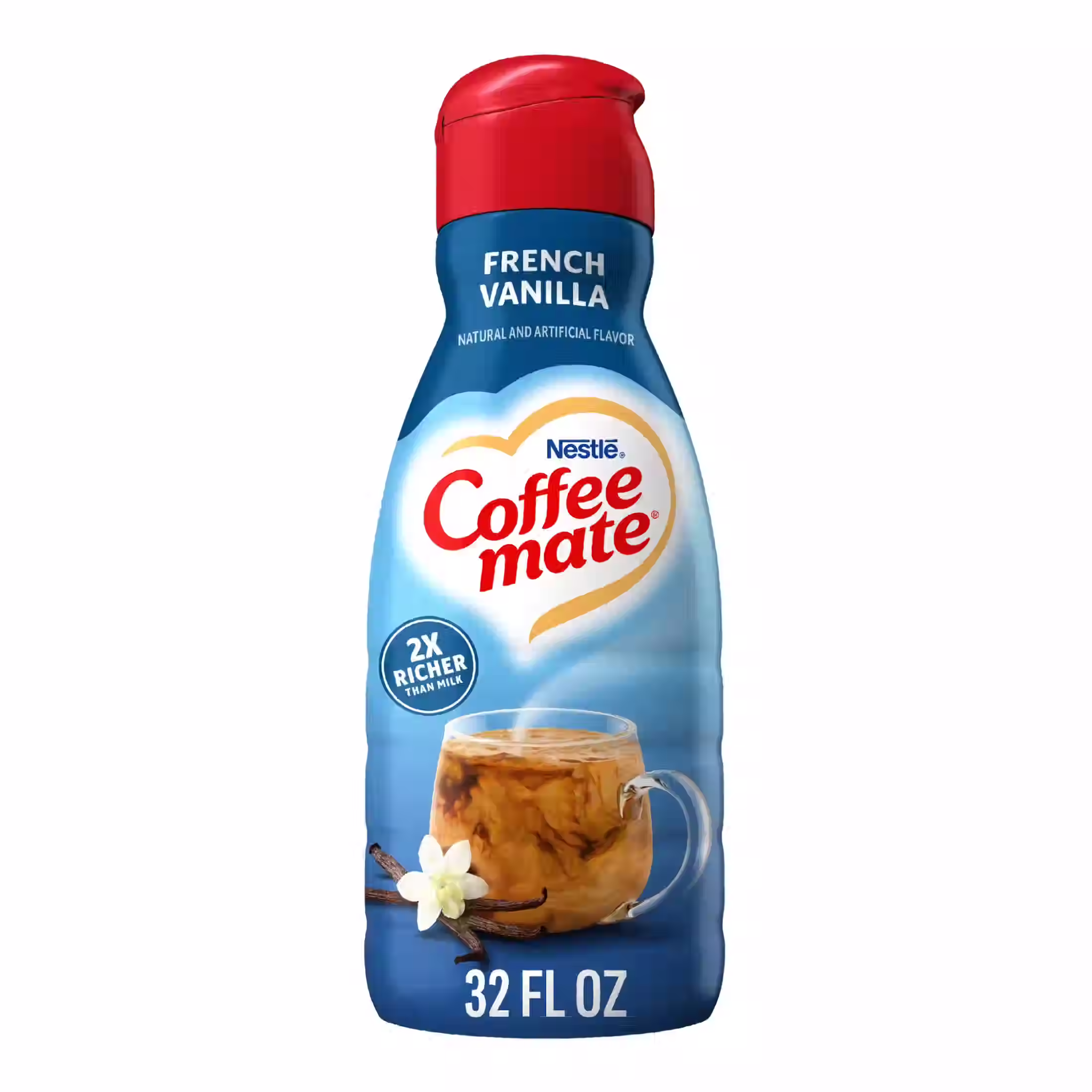 Coffee Mate Creamer, Non Dairy, French Vanilla 32 fl oz