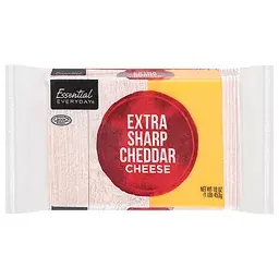 Essential Everyday Cheese, Cheddar, Extra Sharp 16 oz