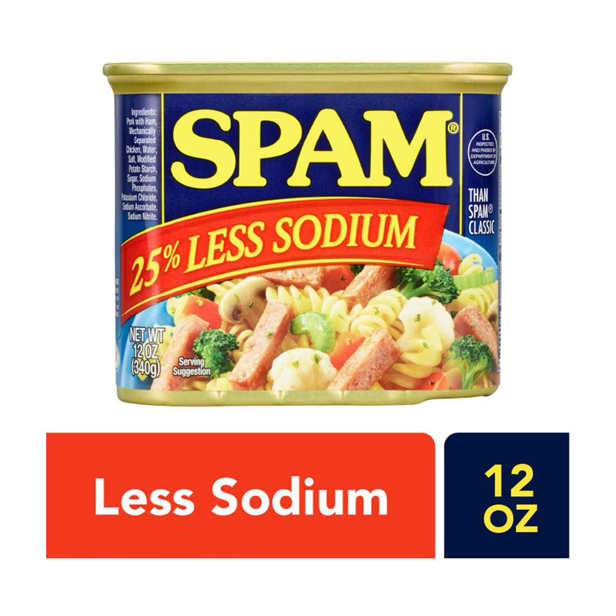 Spam 25% Less Sodium