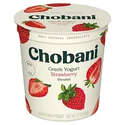 Chobani Yogurt, Greek, Nonfat, Blended, Strawberry 32 oz