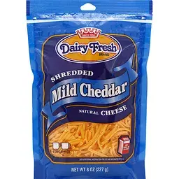 Dairy Fresh Cheese, Mild Cheddar, Shredded 8 Oz