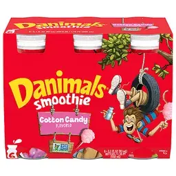 Danimals Smoothie, Cotton Candy Flavored 6 ea