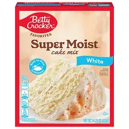 Betty Crocker Cake Mix, White 14.25 oz