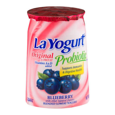 La Yogurt Yogurt, Lowfat, Blended, Blueberry 6 Oz