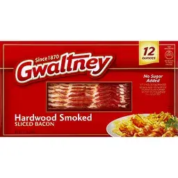 Gwaltney Bacon, Sliced, Hardwood Smoked 12 Oz