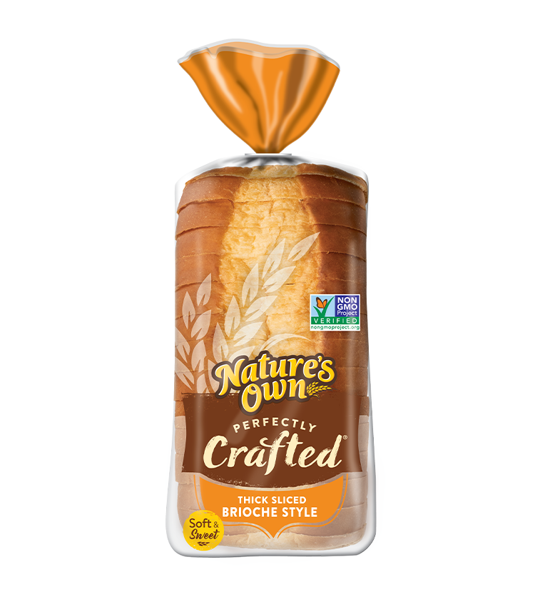 Nature's Own Bread, Brioche Style, Thick Sliced, Perfectly Crafted 22 oz