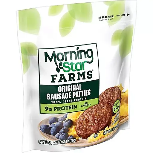 Thumbnail: Morningstar Farms Plant Based Sausage Patties, Original 8.0 oz