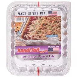 Handi Foil Lasagna Pans & Lids 2 Ea