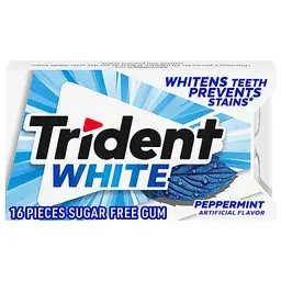 Trident Gum, Sugar Free, Peppermint 16 ea