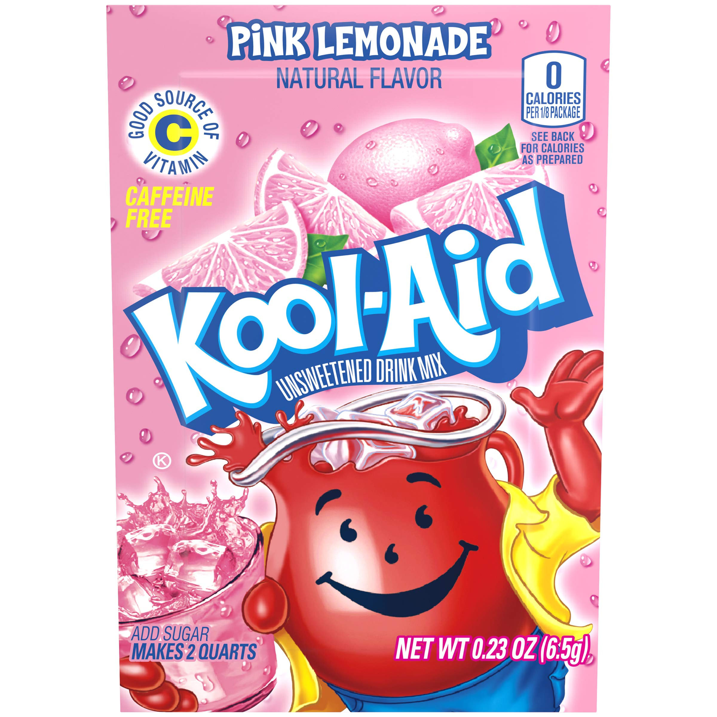 Kool Aid Drink Mix, Pink Lemonade, Unsweetened 0.23 Oz