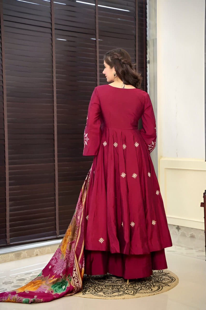 Thumbnail: Red Anarkali Suit