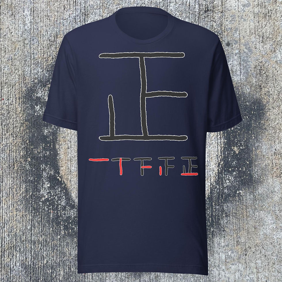 Thumbnail: Tally #3 Black Unisex T-shirt