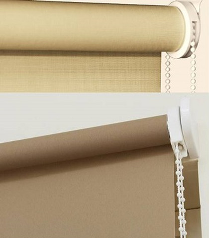 The roller blinds block off external light and reduce heat in the bedroom. Equally, they can shut down the amount of sun glare to reduce eye irritation.