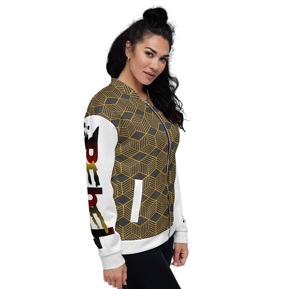 Thumbnail: Unisex Rebel All Over Print Bomber Jacket