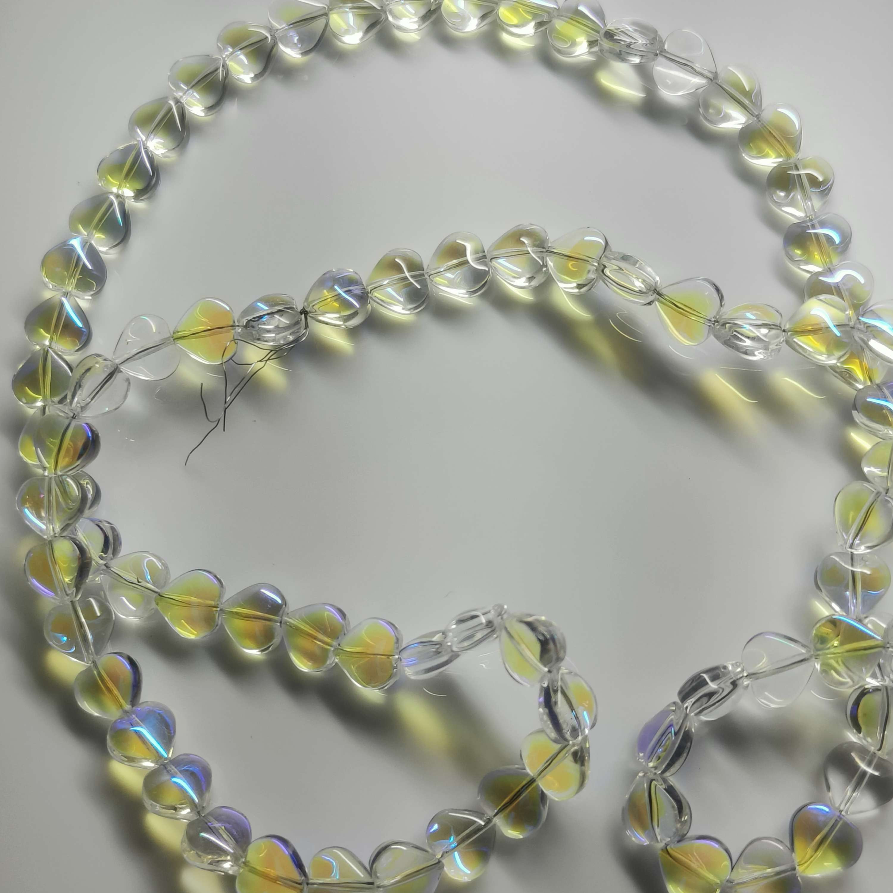 Glass Heart beads 