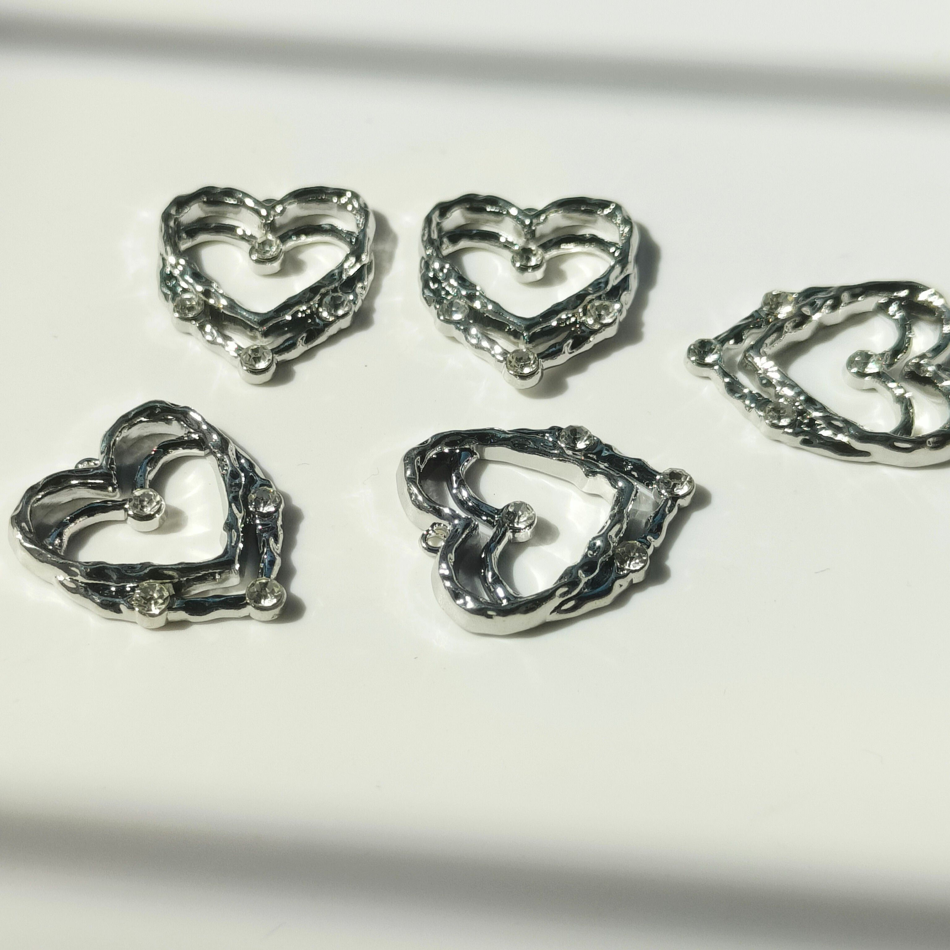 Double heart | 5 pcs