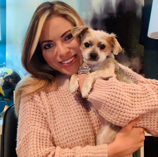 Pam and her dog, Squinkerbox 