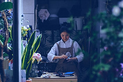 Florist Arranging Flowers