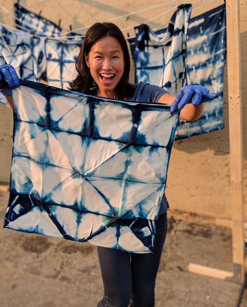 Thumbnail: Shibori Indigo PILLOW Kit