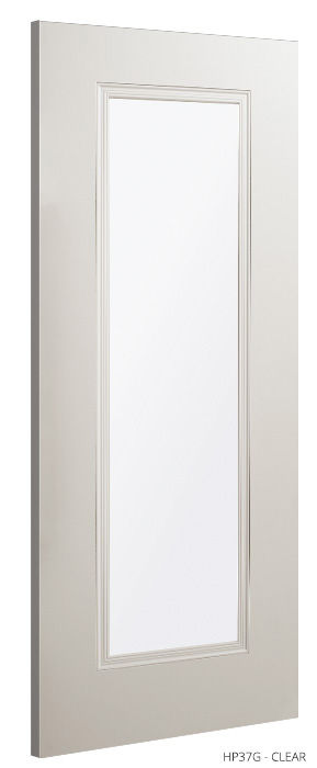 Deanta HP37G Clear Glass Primed Door